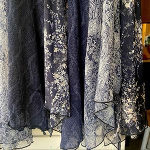 navy blue patchwork fairy skirt